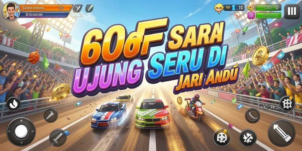 Gameplay balapan yang mendebarkan dalam 666FF.