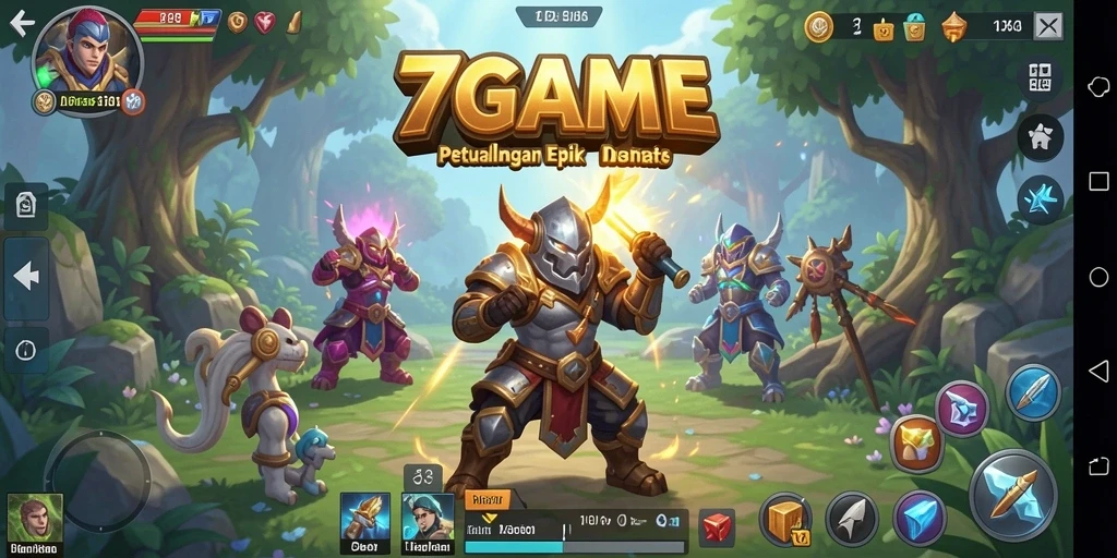 Tampilan gameplay seru dalam petualangan menakjubkan di 7GAME.