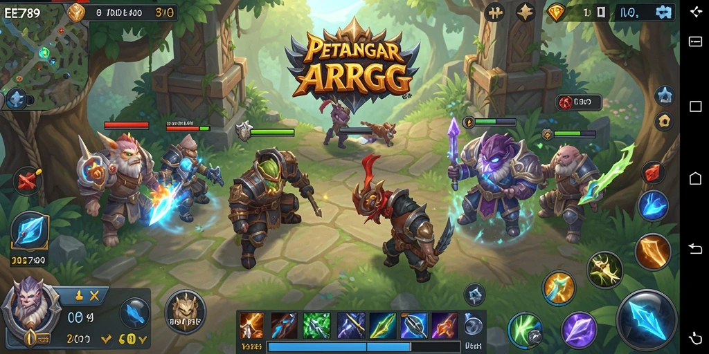 Tampilan gameplay EE789 yang menawan dan mendebarkan di dunia ARPG.