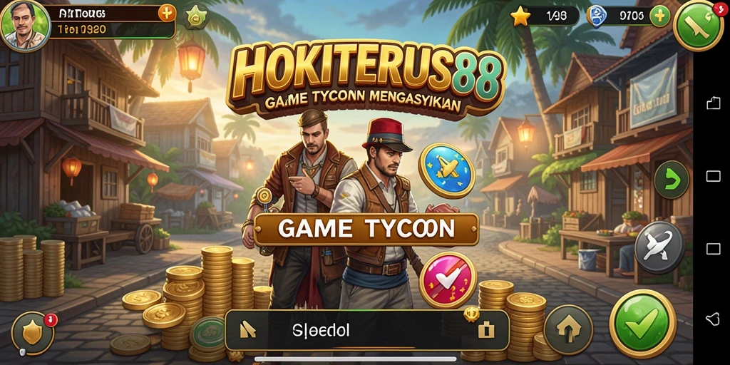 Tangkapan layar HOKITERUS88 menunjukkan momen mendebarkan dalam gameplay Tycoon.