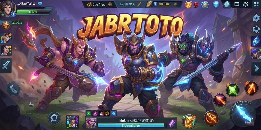 Tangkapan layar gameplay JABARTOTO dengan pertarungan seru dan grafis menawan.
