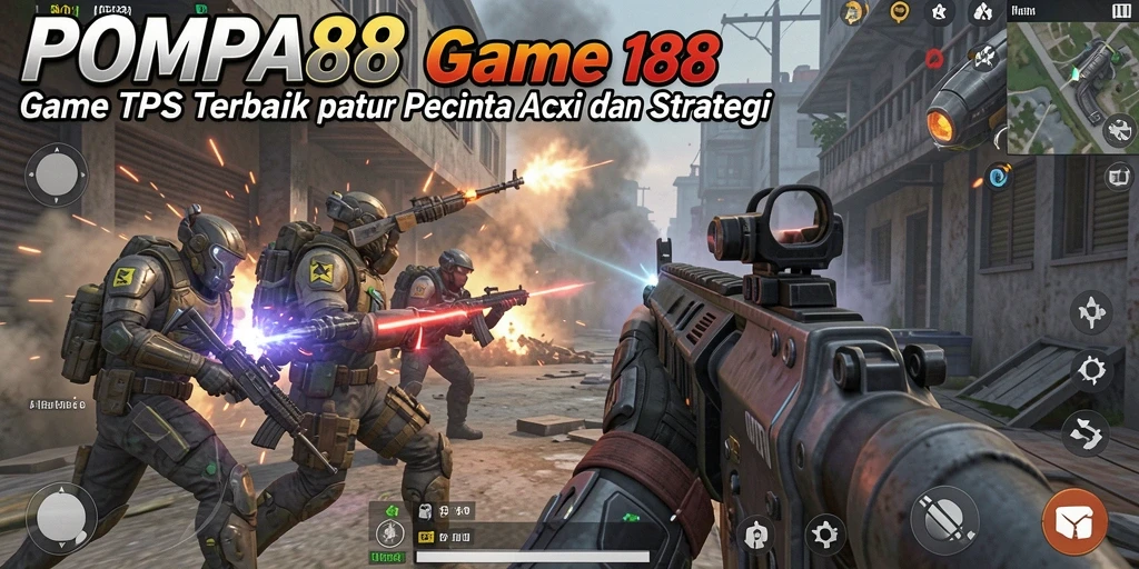 Tampilan gameplay POMPA88 dengan aksi tempur mendebarkan.