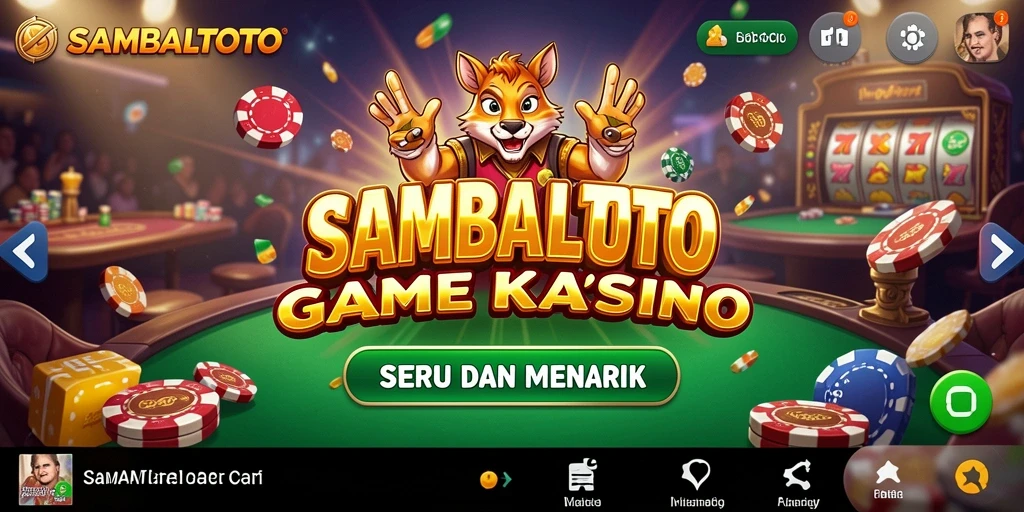 Tampilan gameplay menarik dari SAMBALTOTO dengan berbagai permainan Kasino.