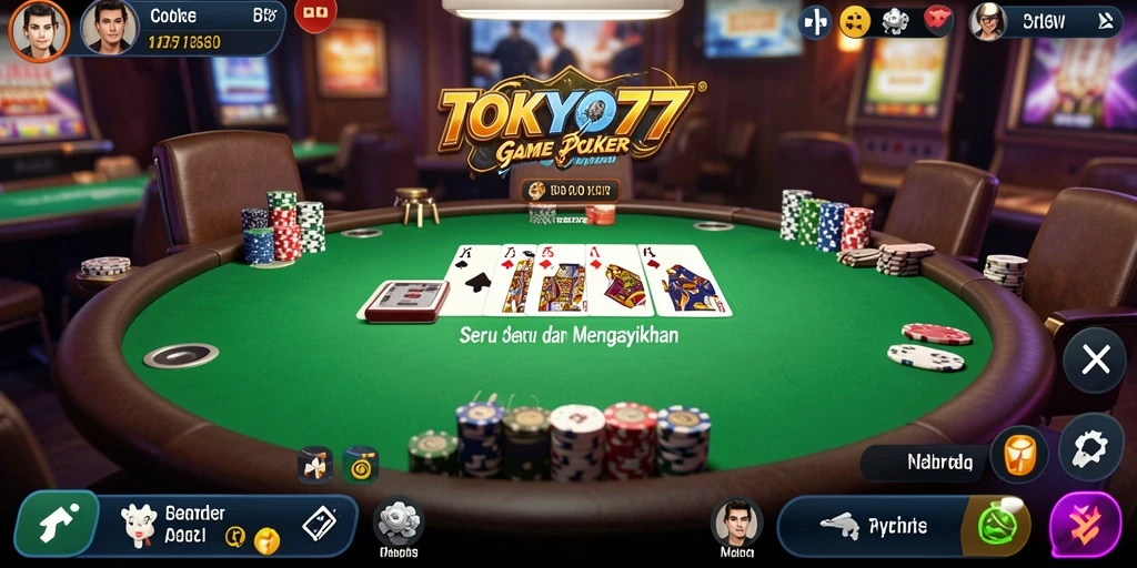 Tampilan gameplay Poker di TOKYO77 yang seru dan menarik.
